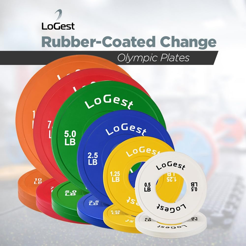 Pair Olympic Plates - Barbell Weights Set of 2 Weight Plates for Olympic Bars Perfect for Strength Training Plates Exercise Balance Available in 2.5LB 5LB 10LB Weight Plate